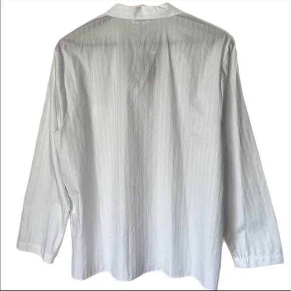 Zara Striped Button Down Boyfriend Sleep Shirt - Picture 3 of 7